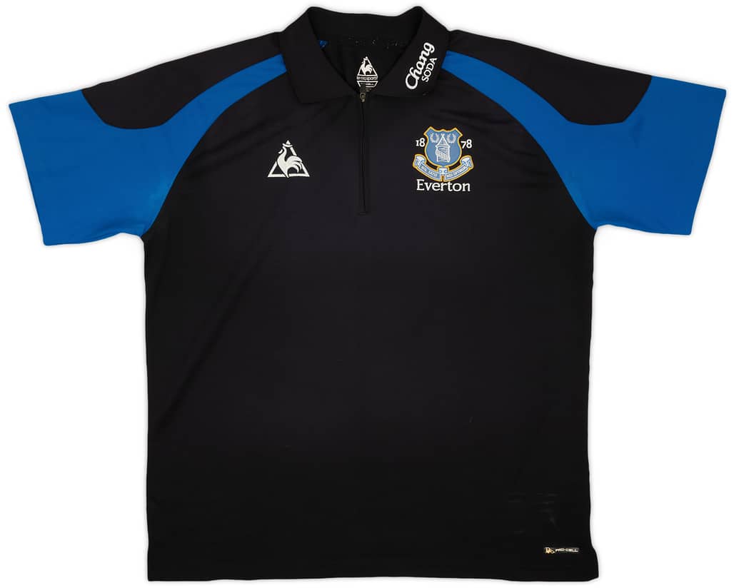 2009-10 Everton Le Coq Sportif 1/4 Zip Polo Shirt - 7/10 - (XL)