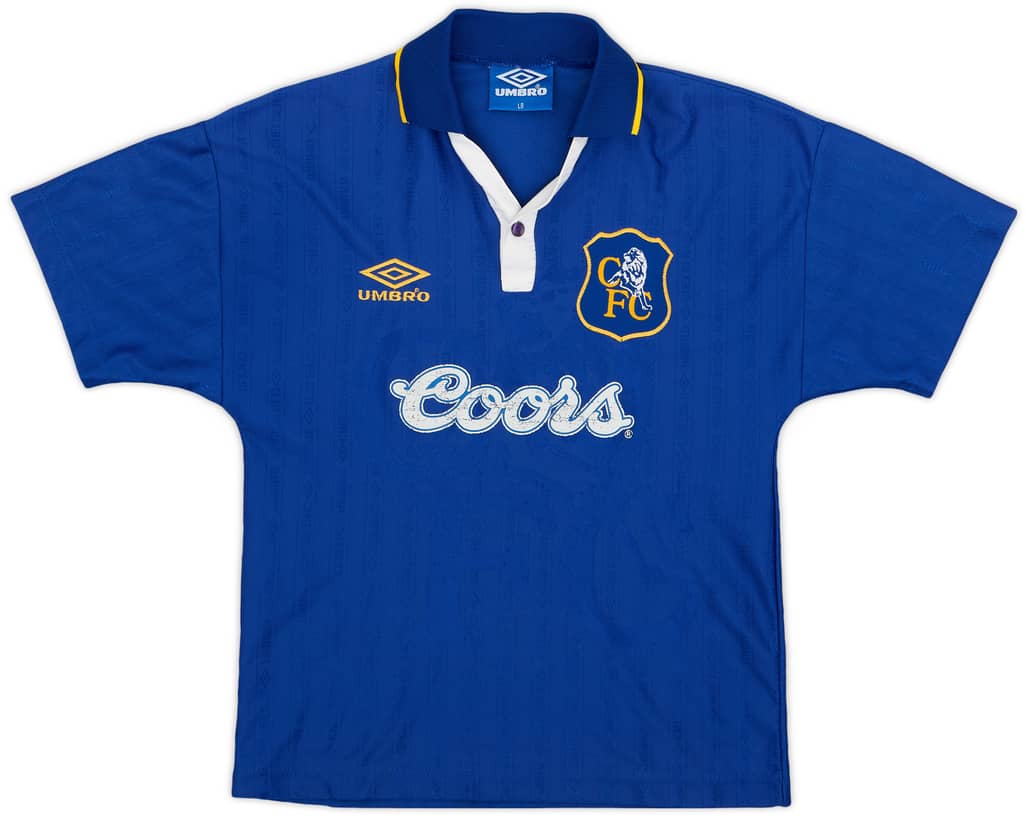1995-97 Chelsea Home Shirt - 5/10 - (L.Boys)