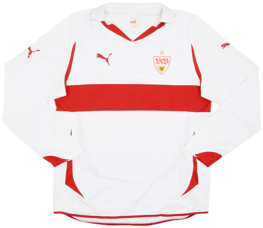 2010-11 Stuttgart Player Issue Home L/S Shirt - 9/10 - (XL)