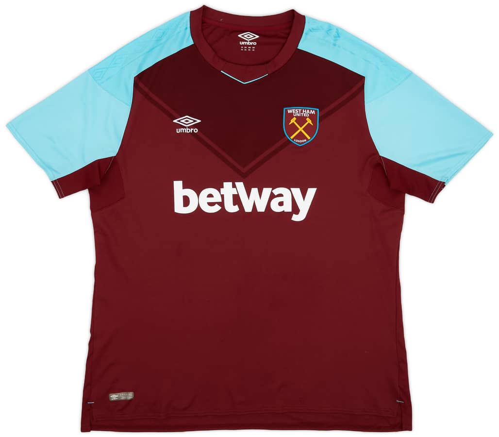 2017-18 West Ham Home Shirt - 7/10 - (3XL)