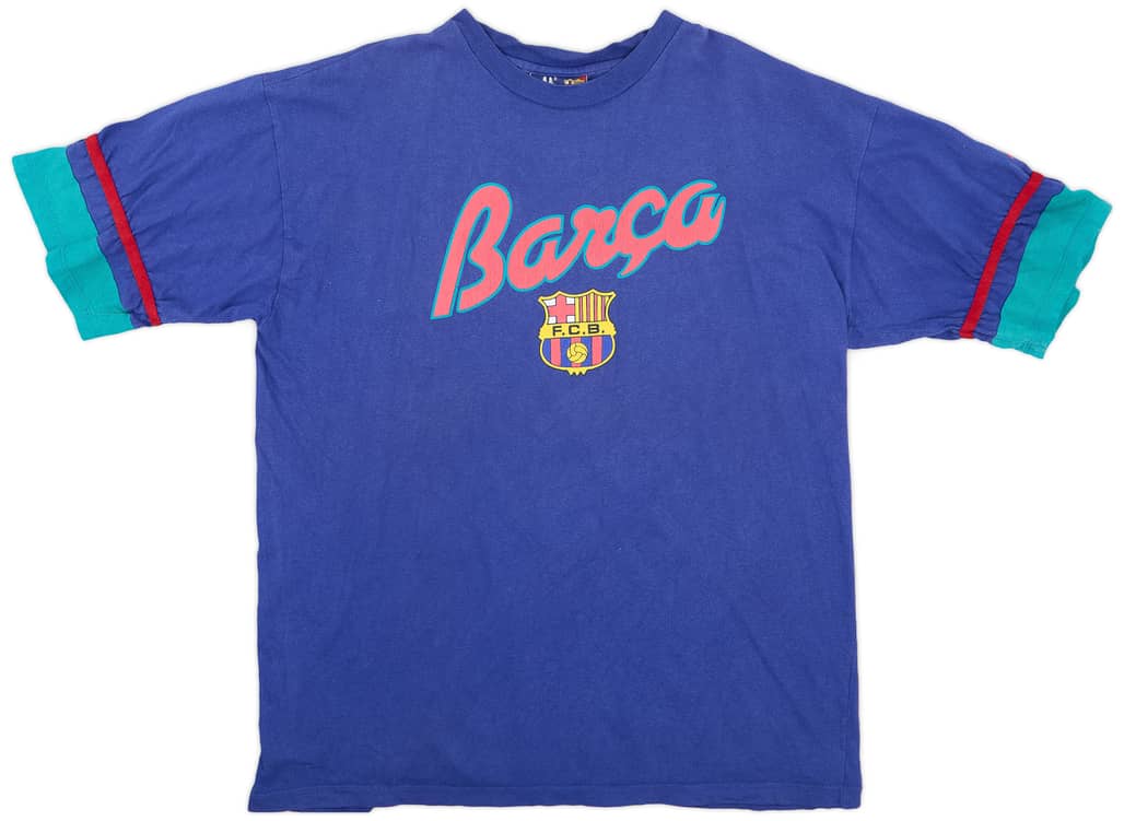 1993-94 Barcelona Kappa Graphic Tee - 8/10 - (XL)