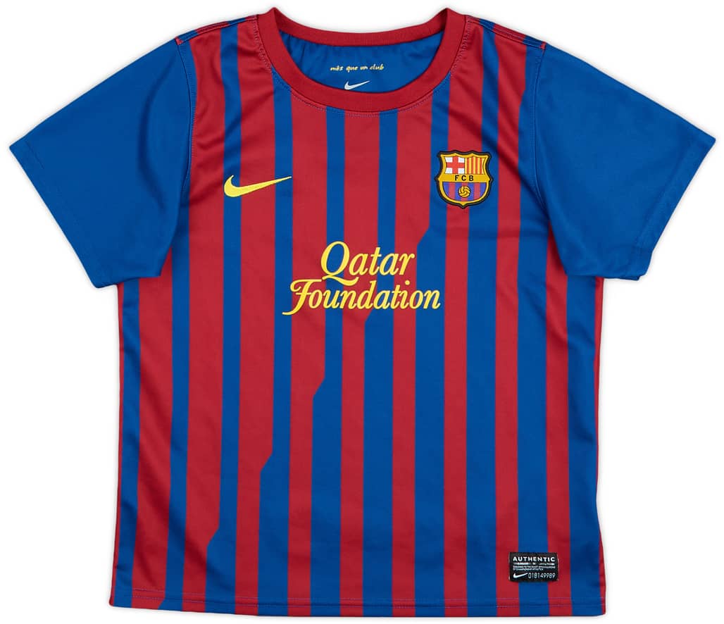 2011-12 Barcelona Home Shirt - 10/10 - (6-7 Years)