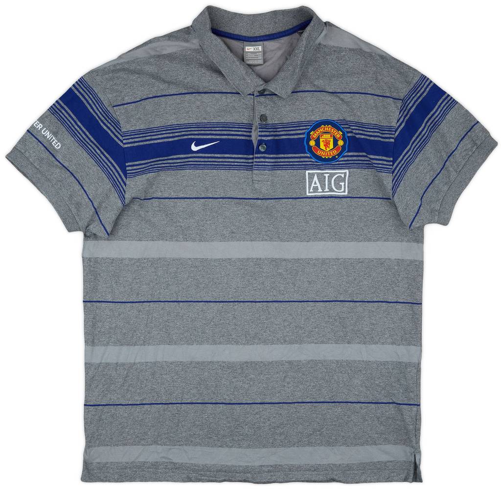 2009-10 Manchester United Nike Polo Shirt - 9/10 - (XXL)