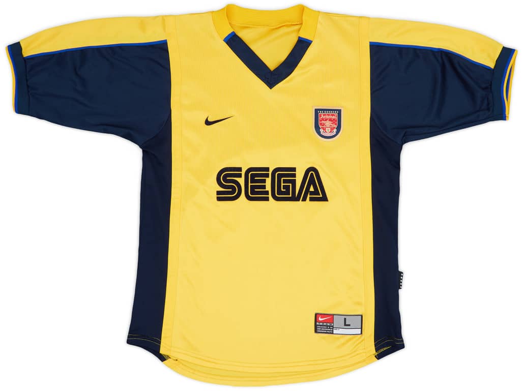 1999-01 Arsenal Away Shirt - 7/10 - (L.Boys)