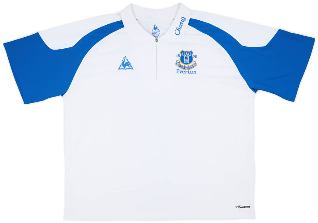 2009-10 Everton Le Coq Sportif 1/4 Zip Polo Shirt - 9/10 - (3XL)