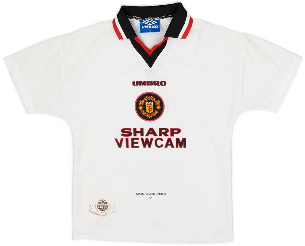 1996-97 Manchester United Away Shirt - 6/10 - (L.Boys)