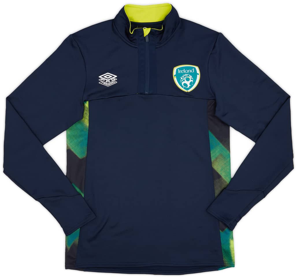 2021-22 Ireland Umbro 1/4 Zip Training Top - 9/10 - (S)