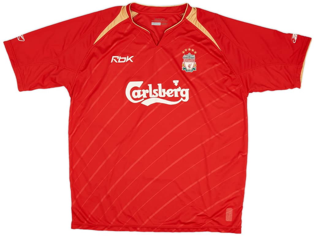 2005-06 Liverpool CL Home Shirt - 5/10 - (XL)