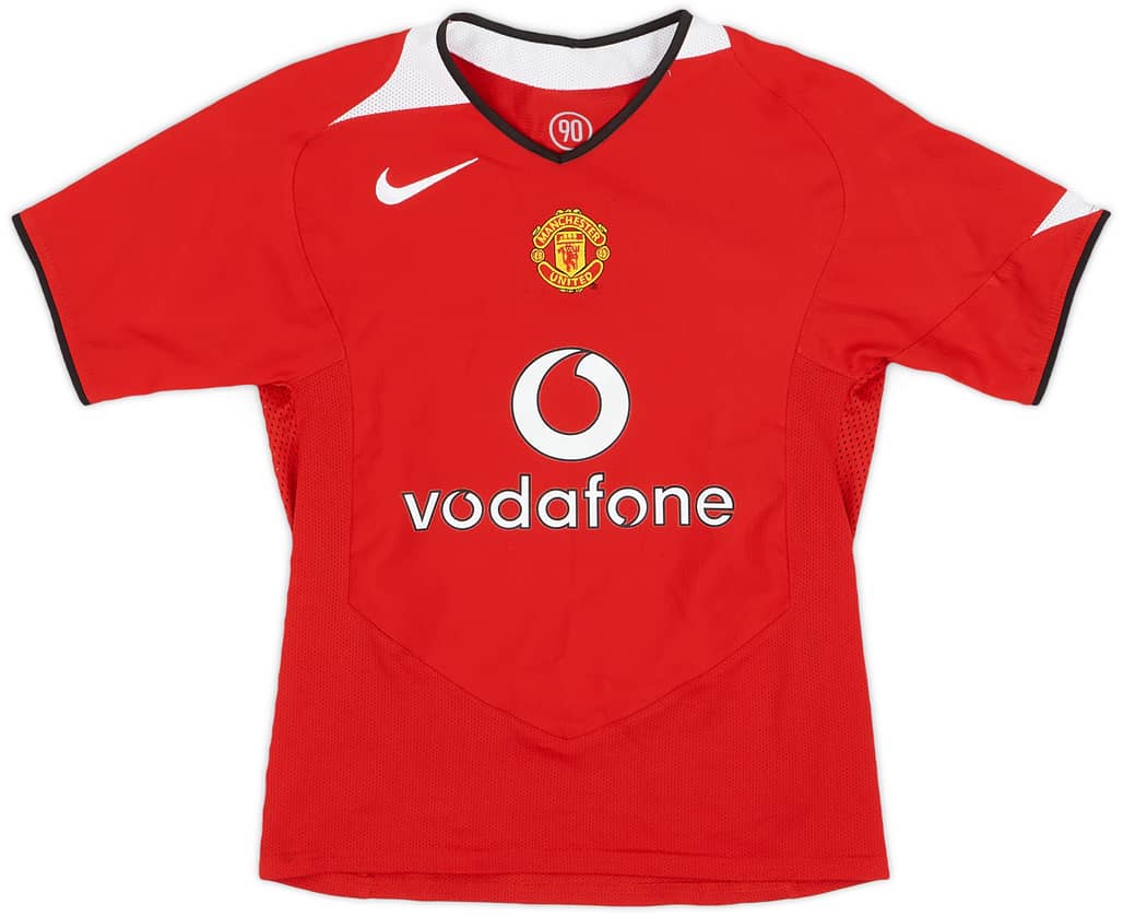 2004-06 Manchester United Home Shirt - 7/10 - (S.Boys)