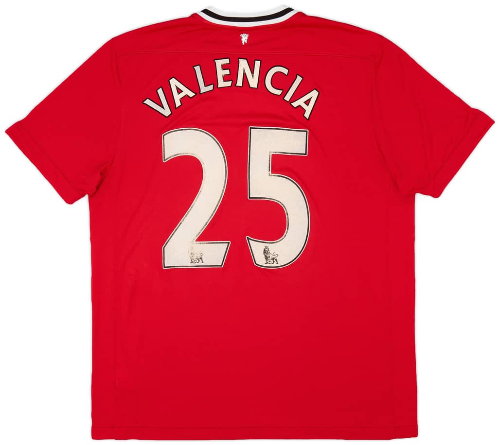 2011-12 Manchester United Home Shirt Valencia #25 - 6/10 - (XL)
