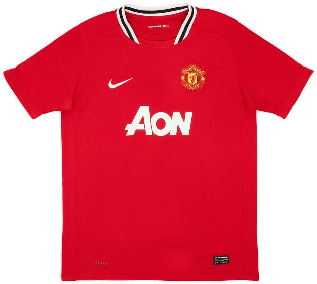 2011-12 Manchester United Home Shirt - 8/10 - (XL.Boys)