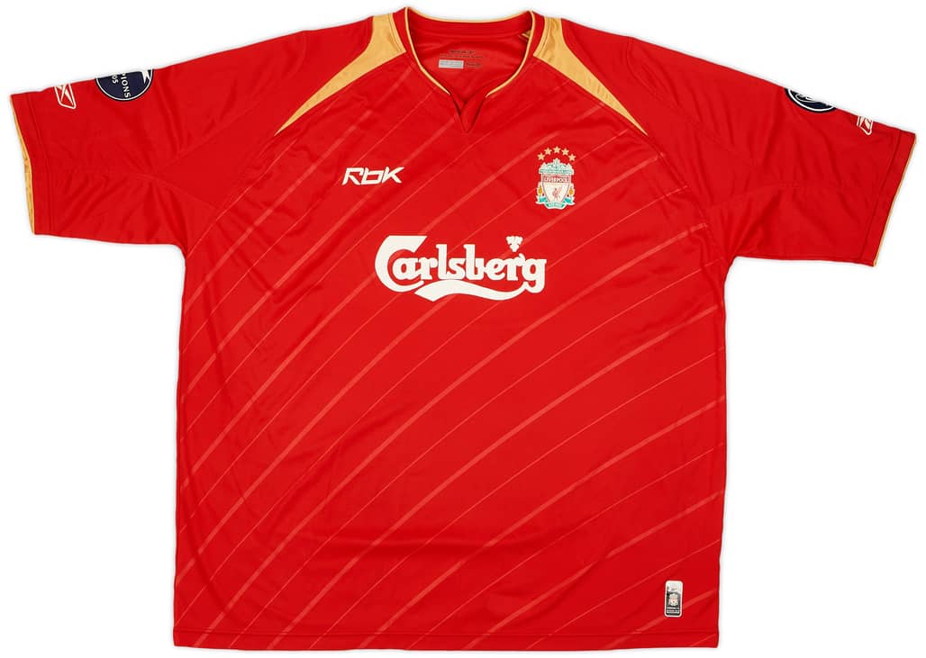 2005-06 Liverpool CL Home Shirt - 6/10 - (XXL)