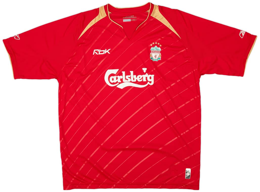 2005-06 Liverpool CL Home Shirt - 6/10 - (XL)