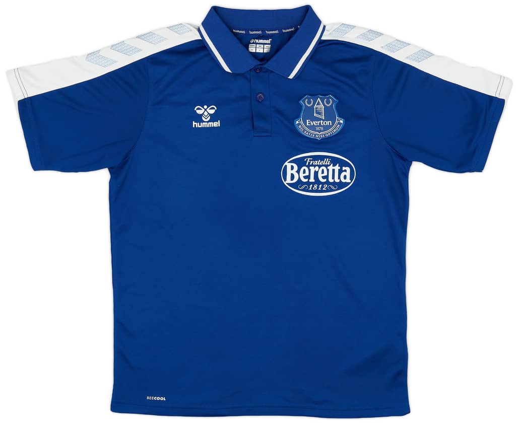 2021-22 Everton Hummel Polo Shirt - 8/10 - (M)
