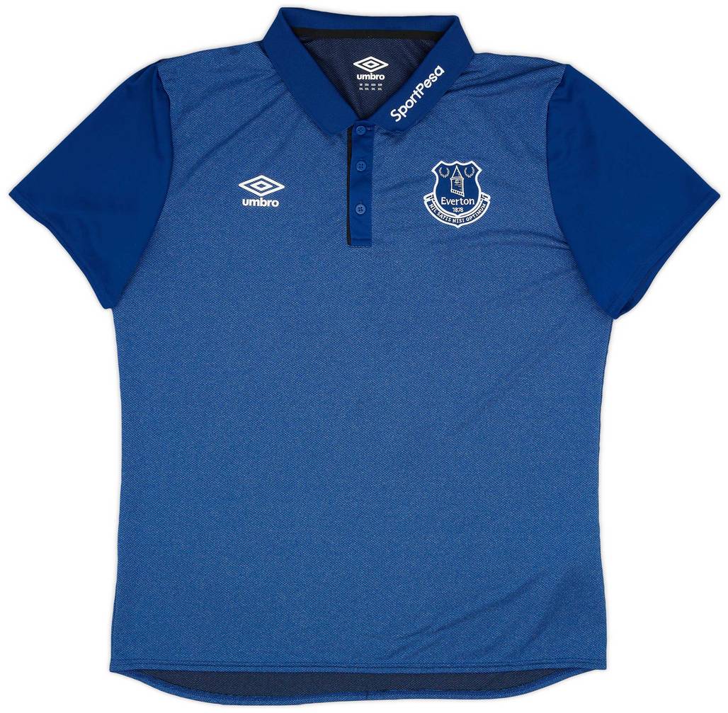 2017-18 Everton Umbro Polo Shirt - 9/10 - (XXL)