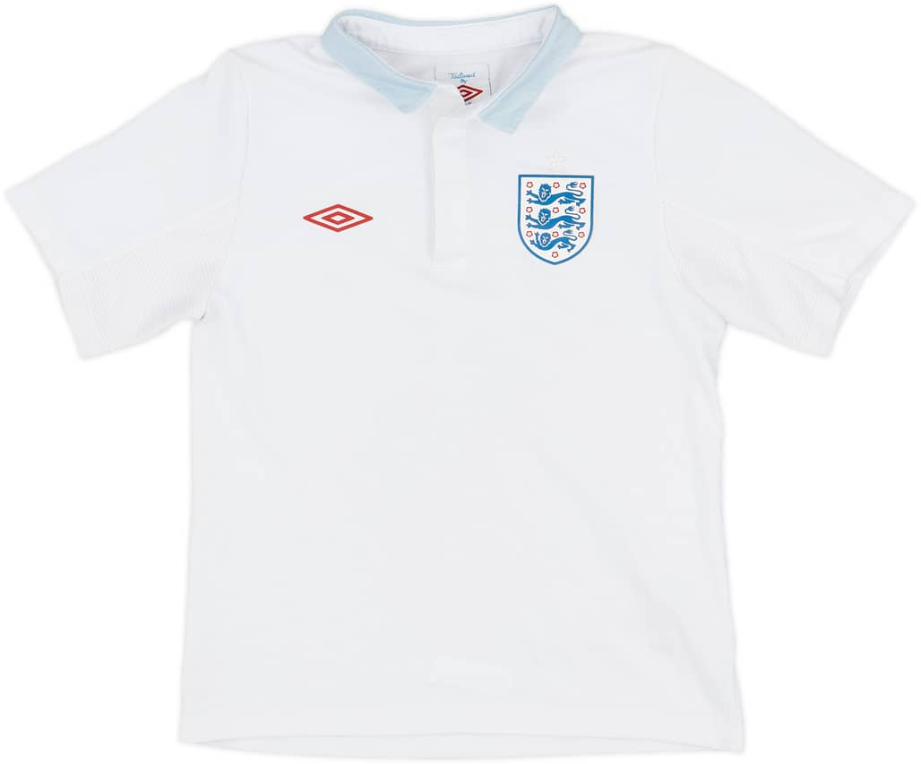 2010-11 England Home Shirt - 9/10 - (6-7 Years)