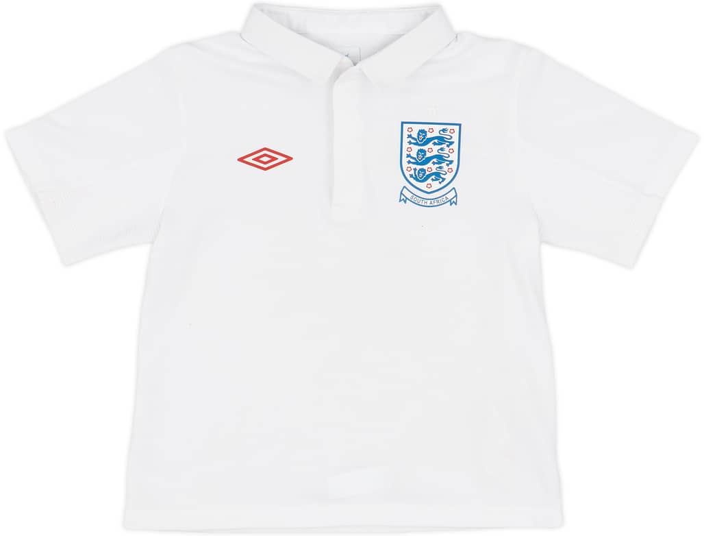 2010-11 England Home Shirt - 9/10 - (4-5 Years)