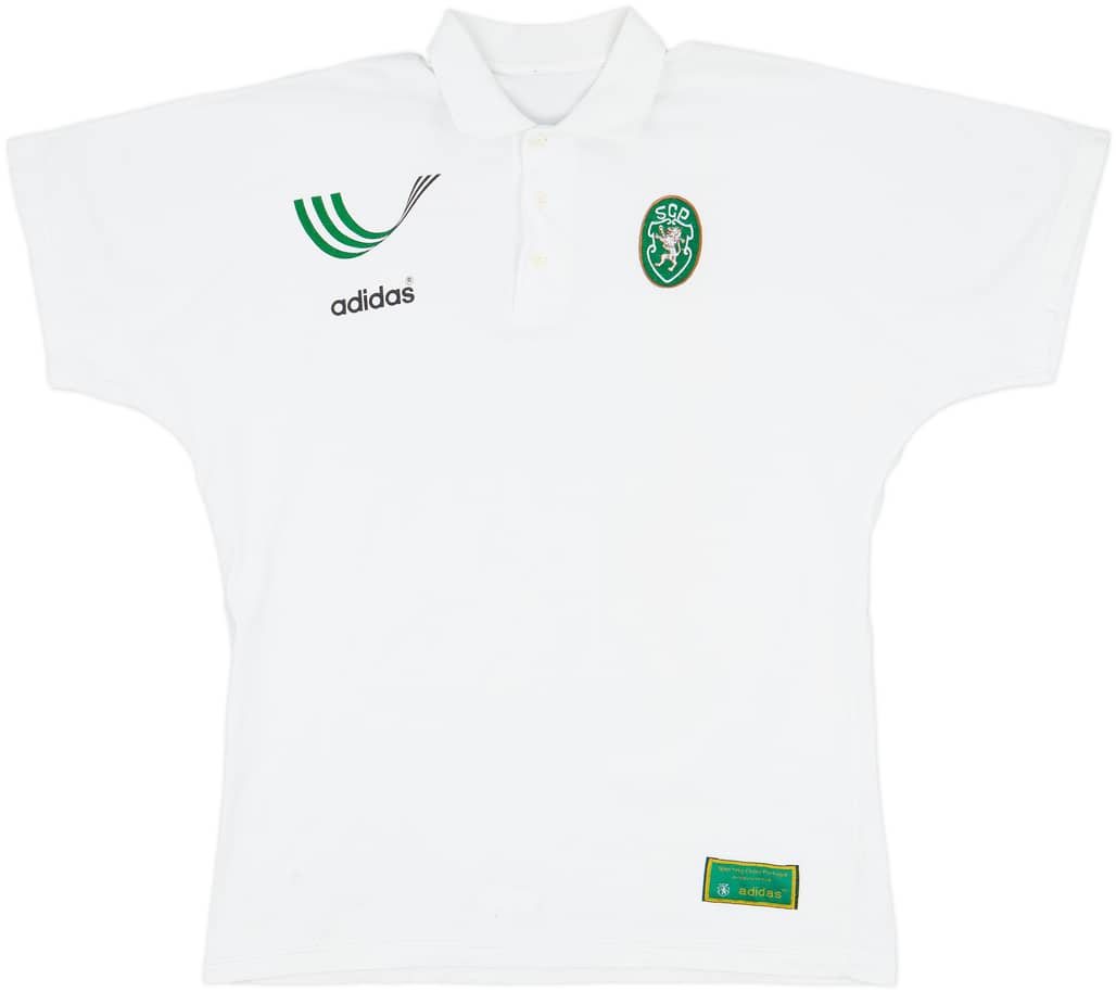 1994-95 Sporting Lisbon adidas Polo Shirt - 8/10 - (XXL)