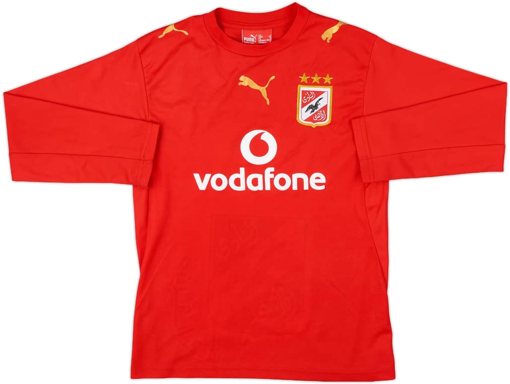 2006-07 Al Ahly Home L/S Shirt - 9/10 - (L.Boys)