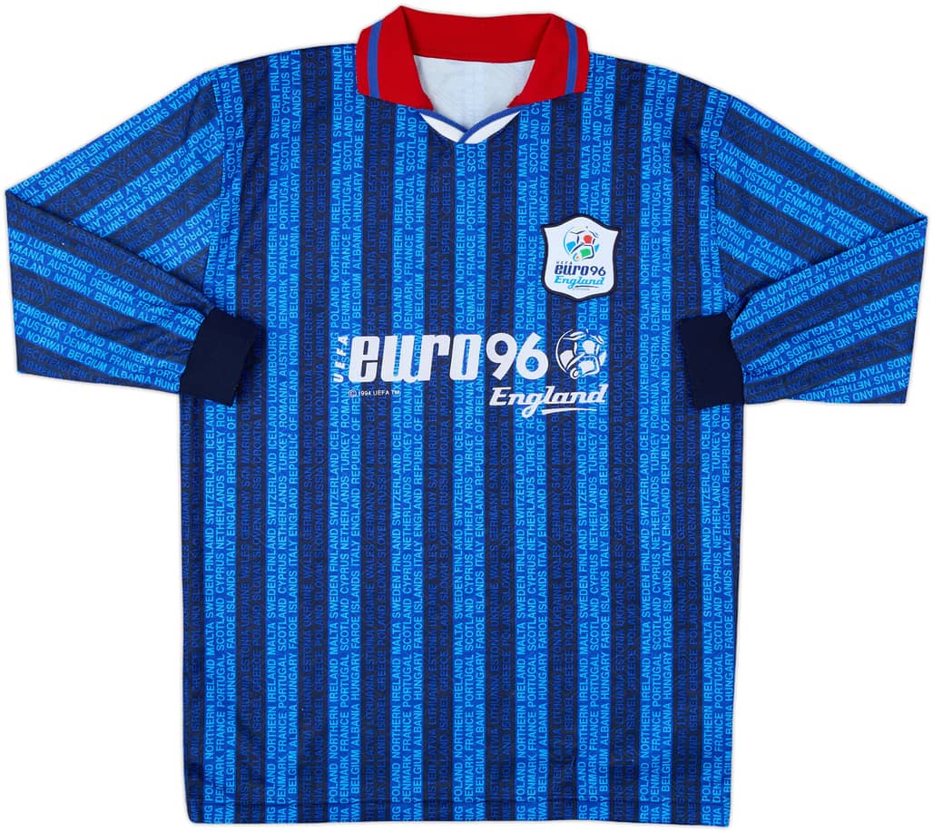 1996 England 'Euro 96' L/S Shirt - 9/10 - (Y)