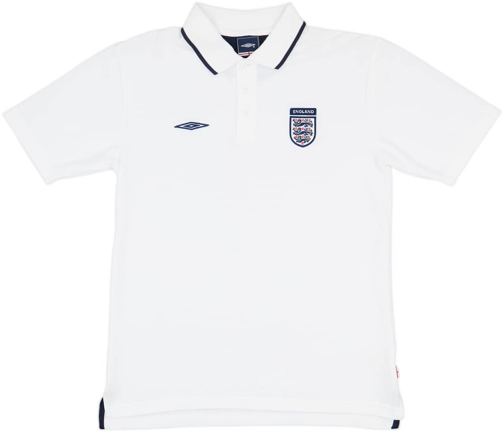 2007-08 England Umbro Polo Shirt - 9/10 - (M)