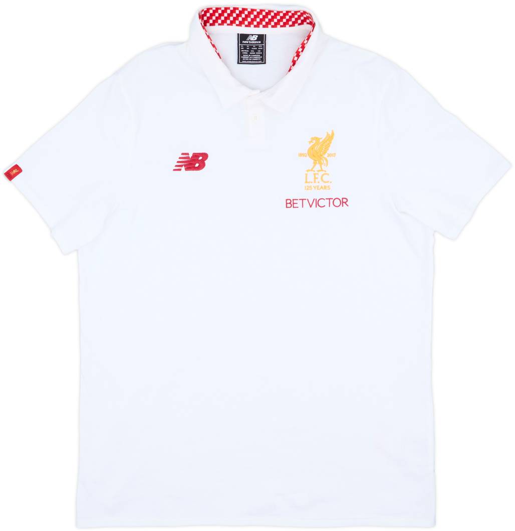 2017-18 Liverpool New Balance Polo Shirt - 9/10 - (XL)
