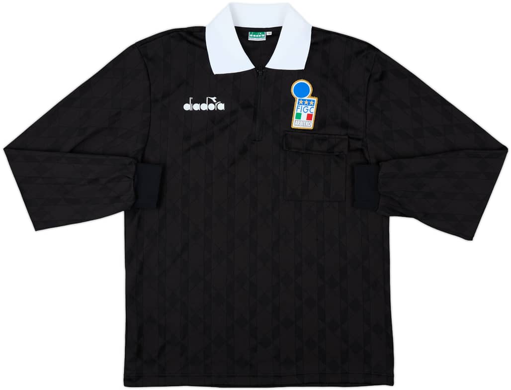 1990s Italy FIGC Diadora Referee L/S Shirt - 9/10 - (M)