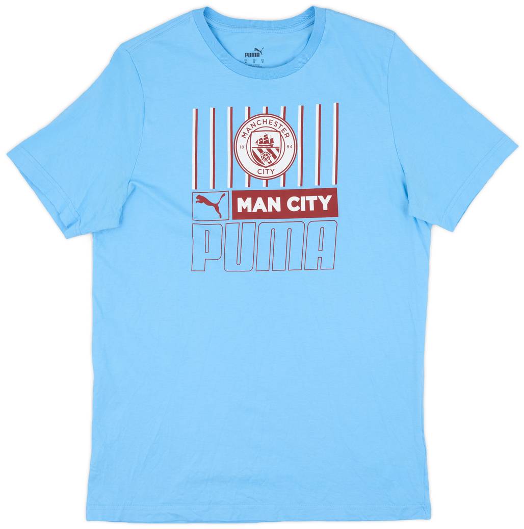 2022-23 Manchester City Puma Cotton Tee - 9/10 - (M)
