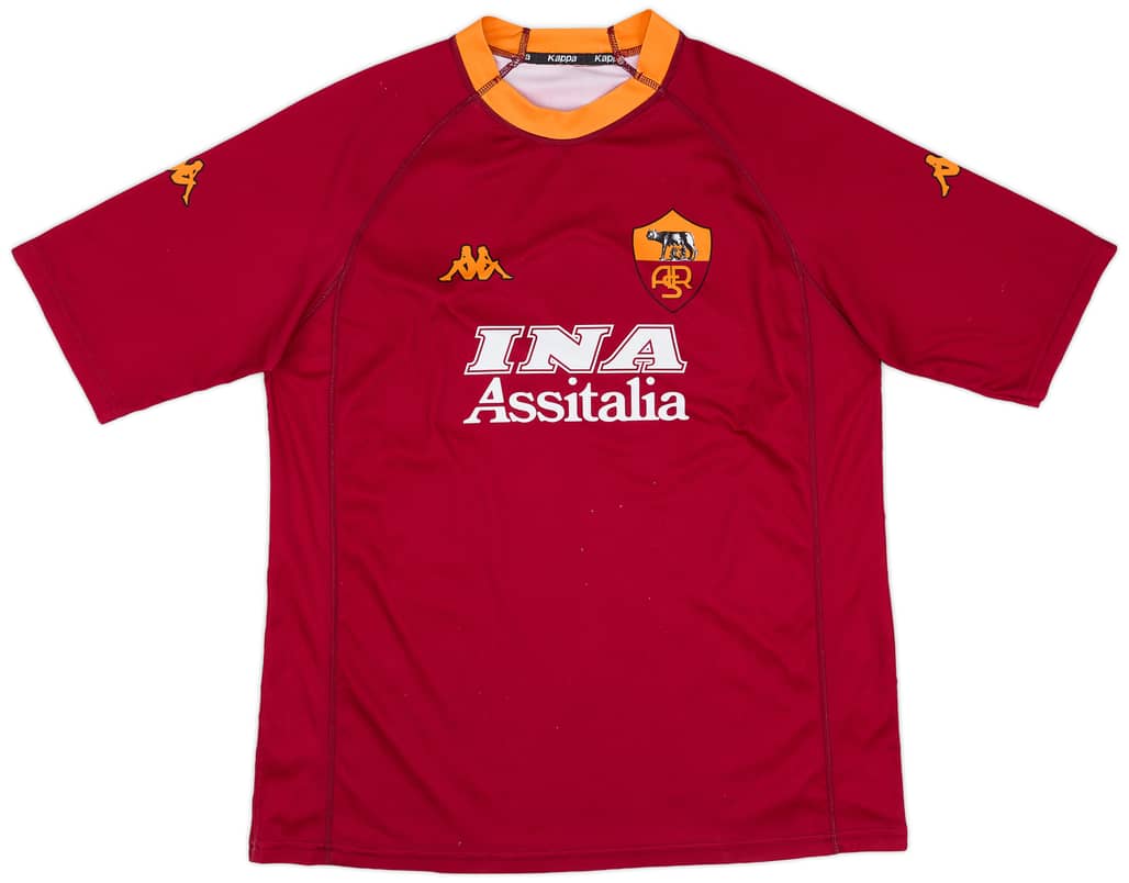 2000-01 Roma Basic Home Shirt - 8/10 - (XXL)