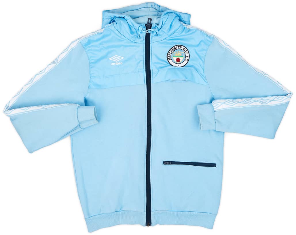 2010-11 Manchester City Umbro 'Diamond Series' Retro Style Hooded Top - 6/10 - (M)
