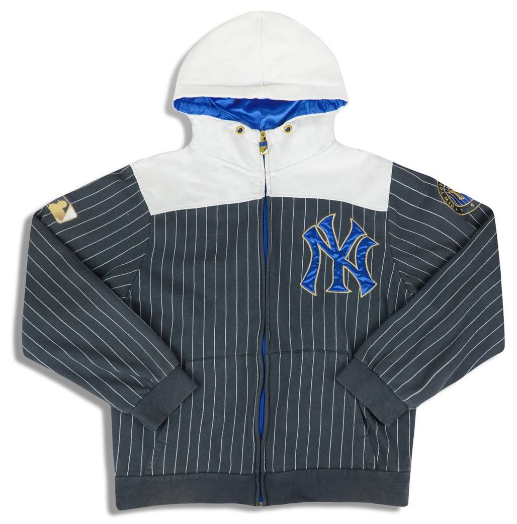 1927 New York Yankees Majestic Cooperstown Collection Full-Zip Hooded Sweat Top Y
