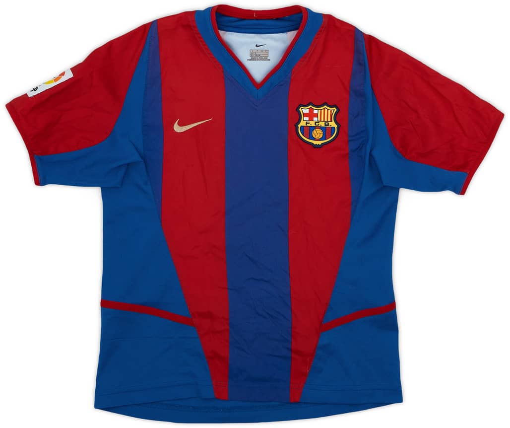 2002-03 Barcelona Home Shirt - 5/10 - (S.Boys)