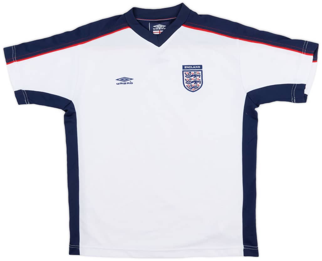 2002-04 England Umbro Training Shirt - 9/10 - (XL.Boys)