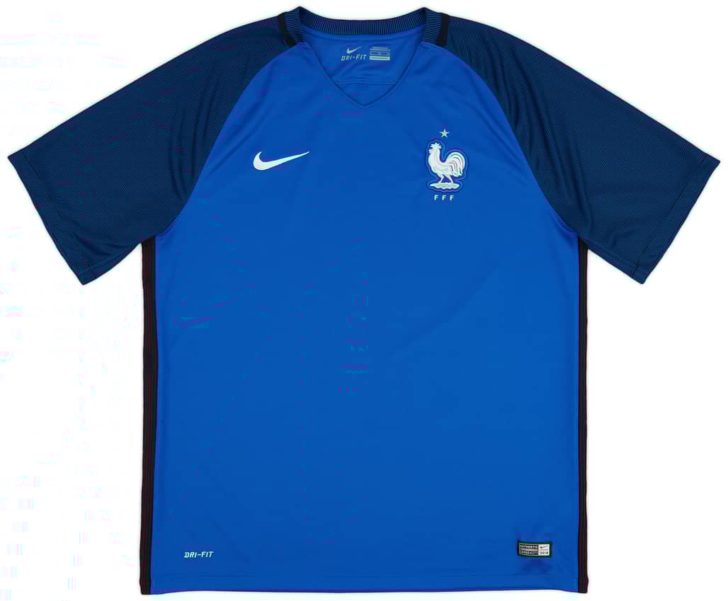 2016-17 France Home Shirt - 9/10 - (XL)