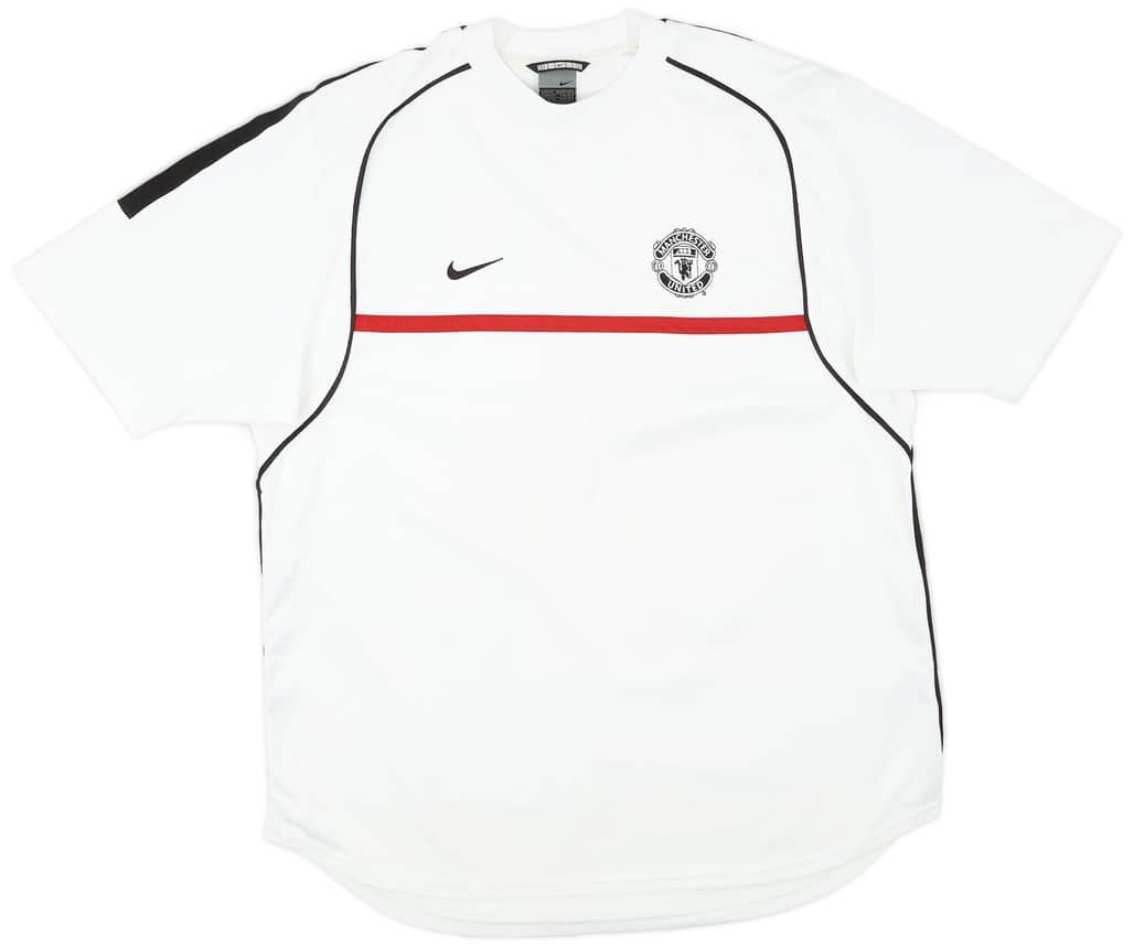 2001-02 Manchester United Nike Training Shirt - 8/10 - (XL)