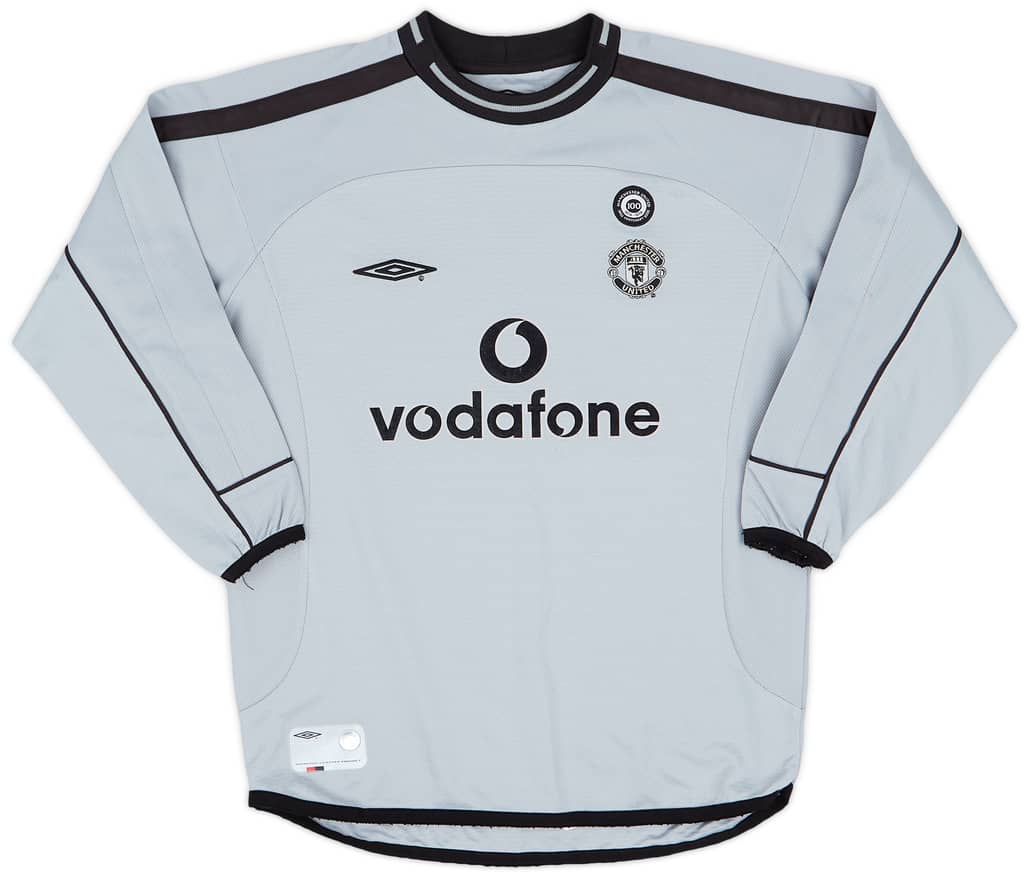 2001-02 Manchester United Centenary GK Shirt - 7/10 - (S.Boys)