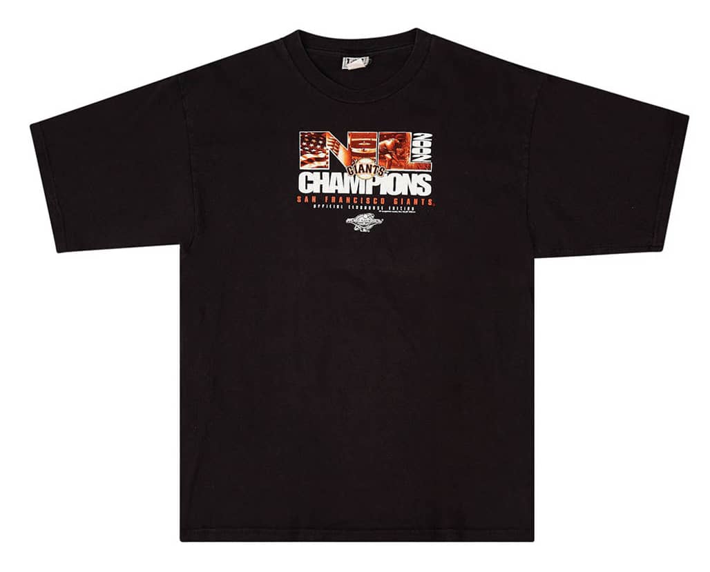2002 San Francisco Giants NL Champions Lee Sport Graphic Tee XL