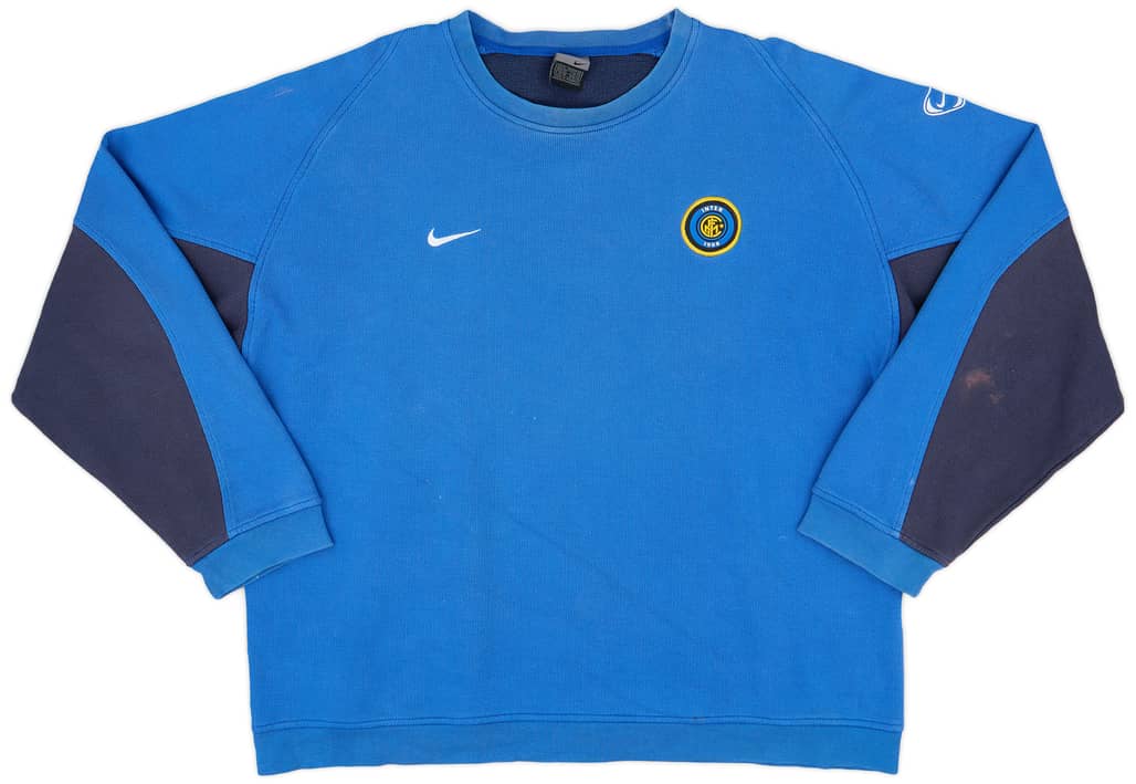 2003-04 Inter Milan Nike Sweat Top - 7/10 - (XL) 2003-04 Inter Milan Nike Sweat Top - 7/10 - (XL)