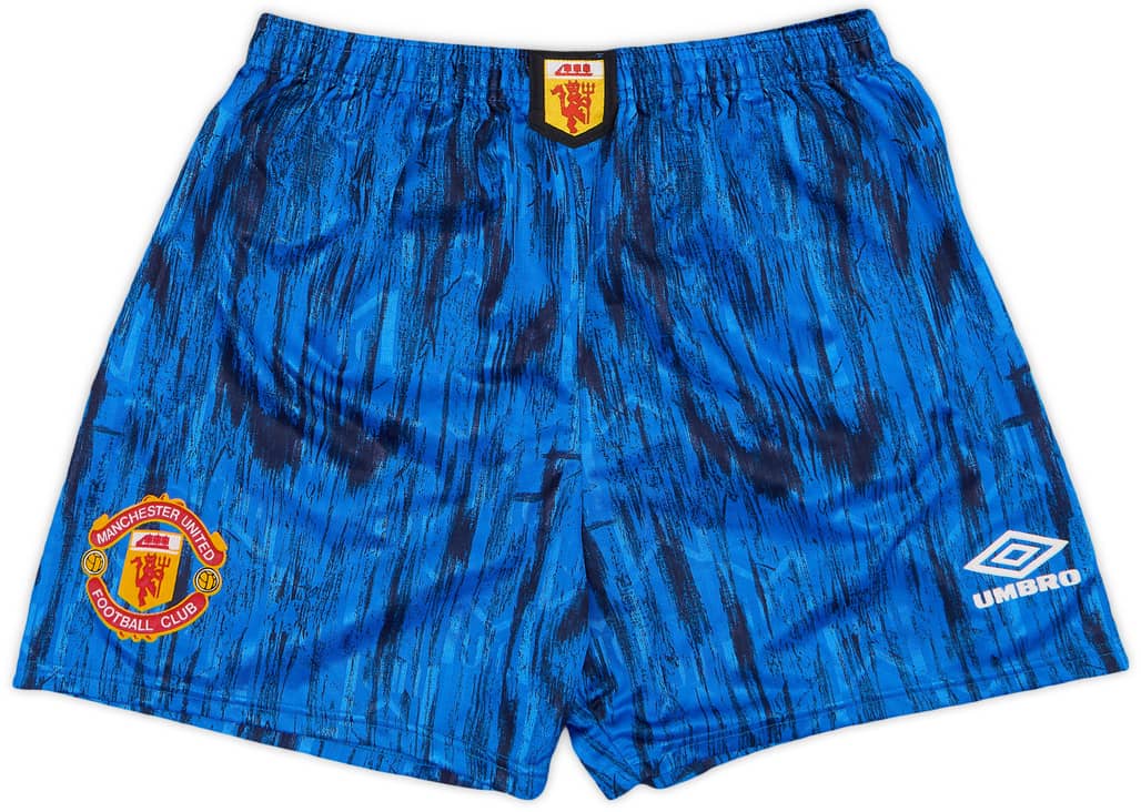 1992-93 Manchester United Away Shorts - 9/10 - (S)