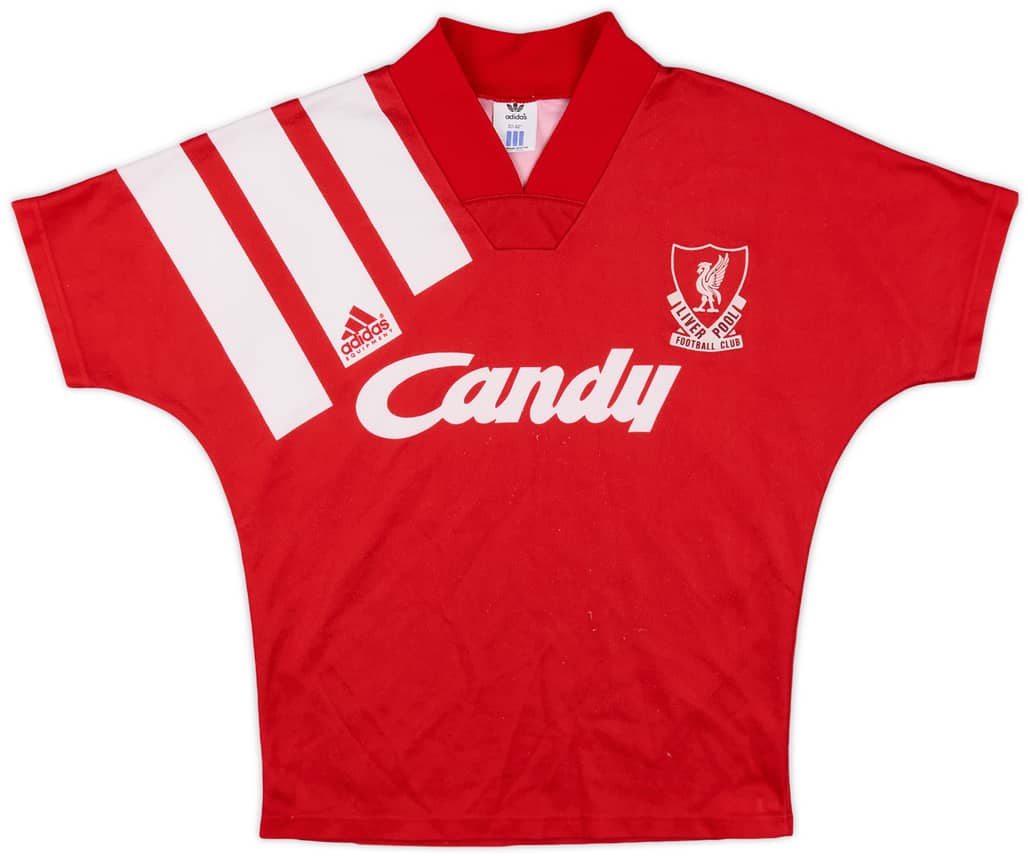 1991-92 Liverpool Home Shirt - 8/10 - (L.Boys)