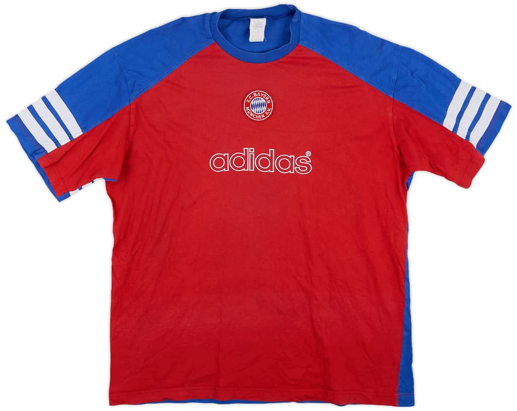 1995-96 Bayern Munich adidas Cotton Tee - 7/10 - (L)