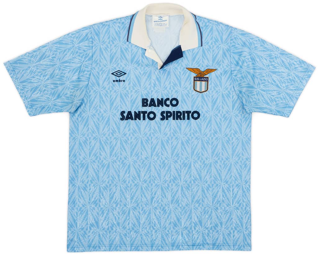 1991-92 Lazio Home Shirt - 8/10 - (XXL)