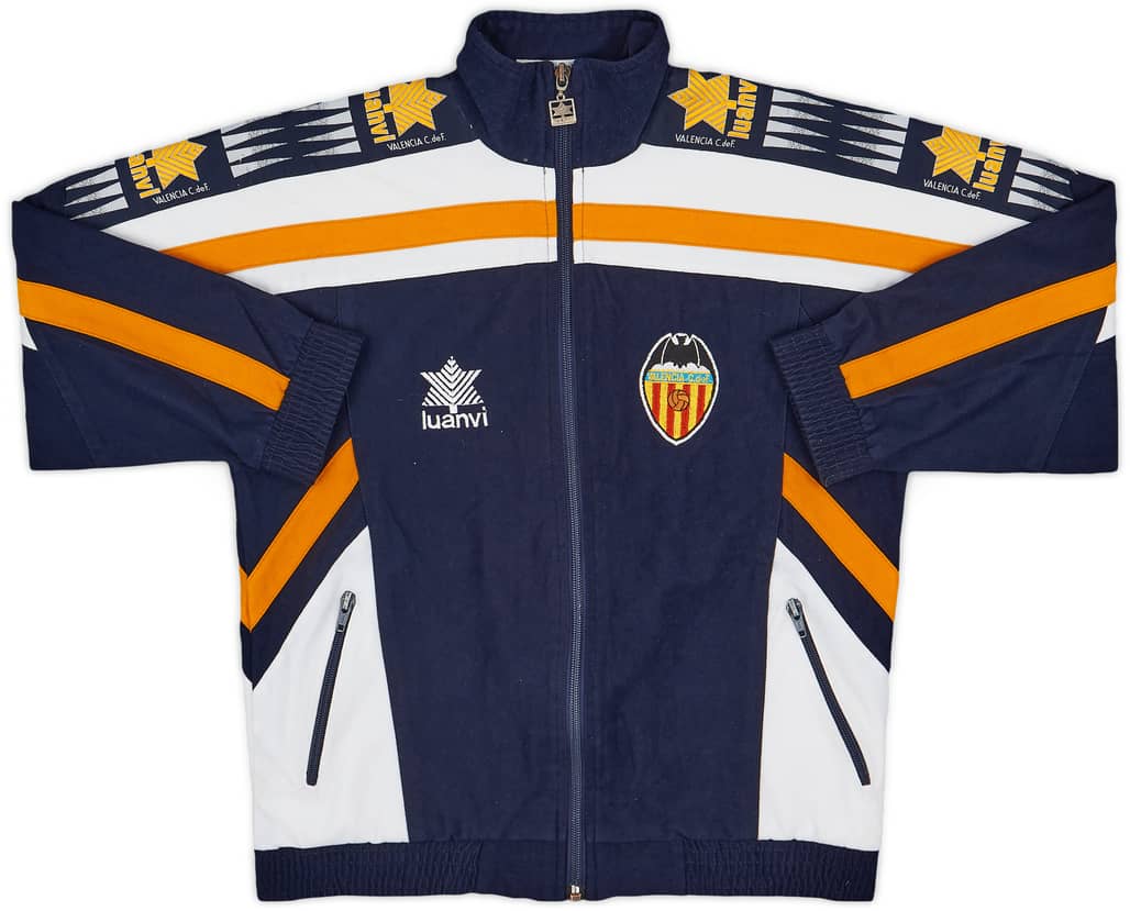 1996-97 Valencia Luanvi Track Jacket - 8/10 - (XL.Boys)