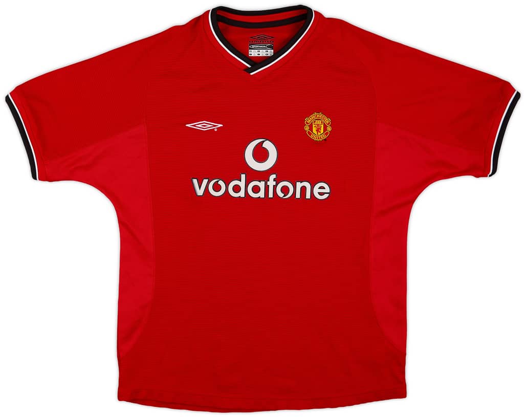 2000-02 Manchester United Home Shirt - 8/10 - (L.Boys)