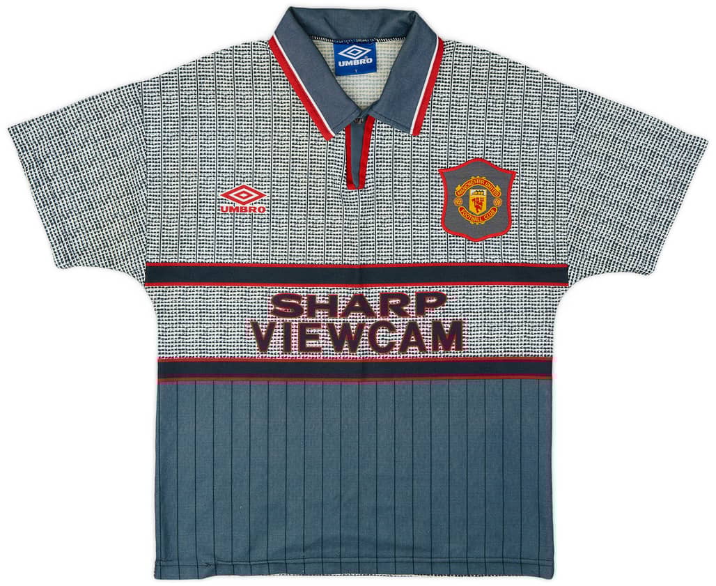 1995-96 Manchester United Away Shirt - 8/10 - (Y)