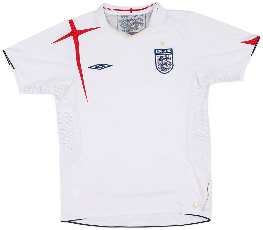 2005-07 England Home Shirt - 3/10 - (M)