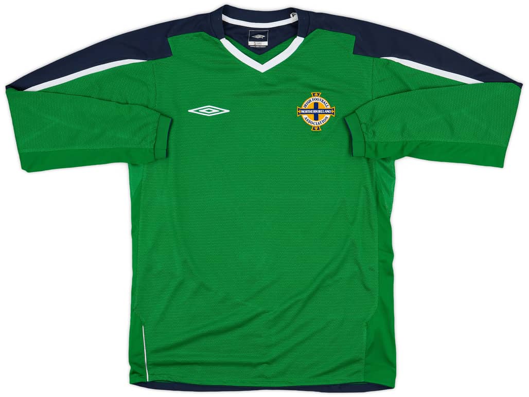 2004-05 Northern Ireland Home L/S Shirt - 9/10 - (M)