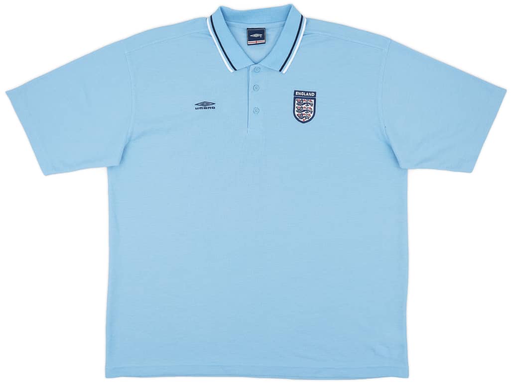 2002-03 England Umbro Polo Shirt - 7/10 - (XXL)