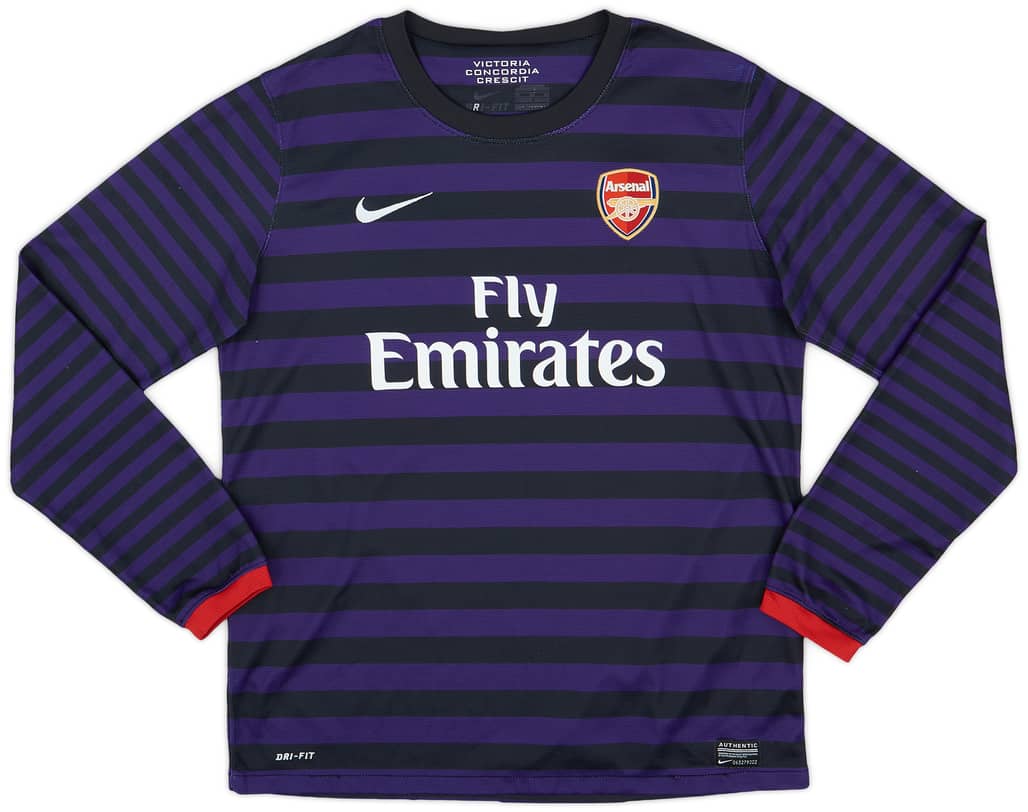 2012-13 Arsenal Away L/S Shirt - 7/10 - (XL.Boys)