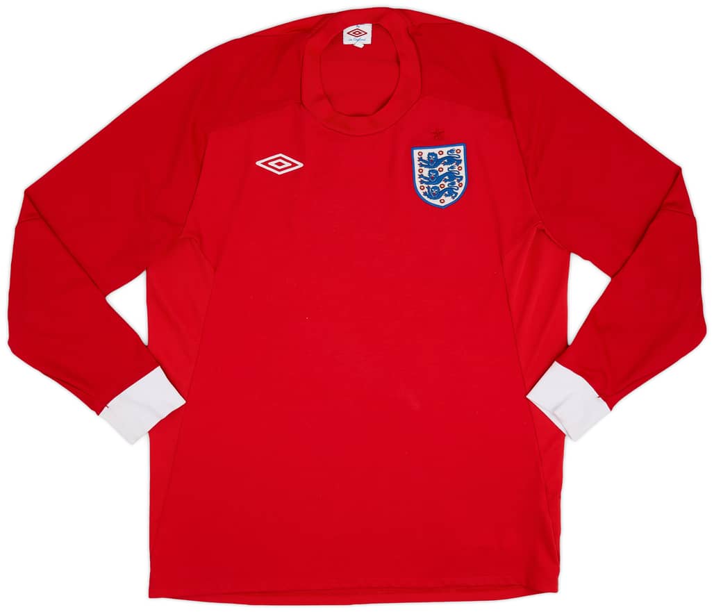 2010-11 England Away L/S Shirt - 6/10 - (L)